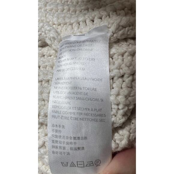 Anthropologie Siobhan Ivory Halter Mock Neck Sweater Chunky Knit Tank Size Small - Picture 10 of 11